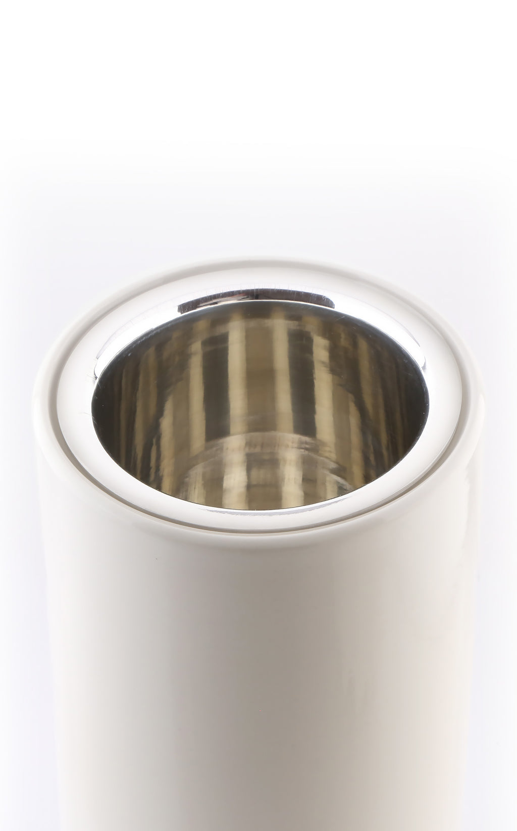 1002 - Ceramic Vessel - Polished Pewter Liner