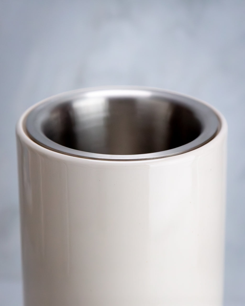 1002 - Ceramic Vessel - Satin Pewter Liner