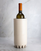 1002 - Ceramic Vessel - Polished Pewter Liner